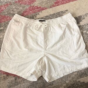 RSQ white Nylon  Drawstring Shorts